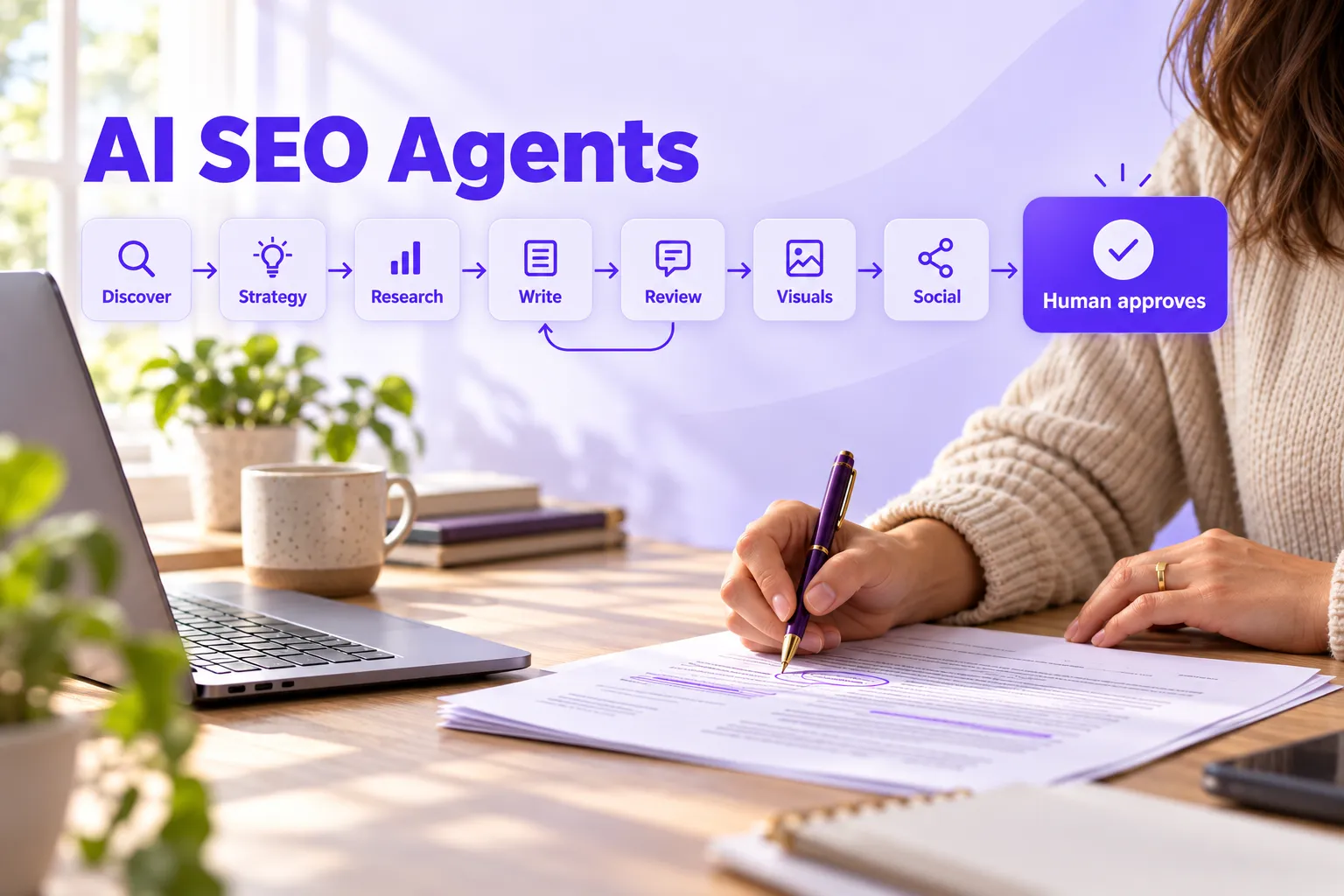 AI SEO Agent: What It Actually Does, What It Costs per Article, and Where a Human Must Approve (2026)